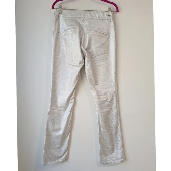 Bevy Flog Nansi Pants In Silver Python